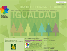 Tablet Screenshot of liga.coop